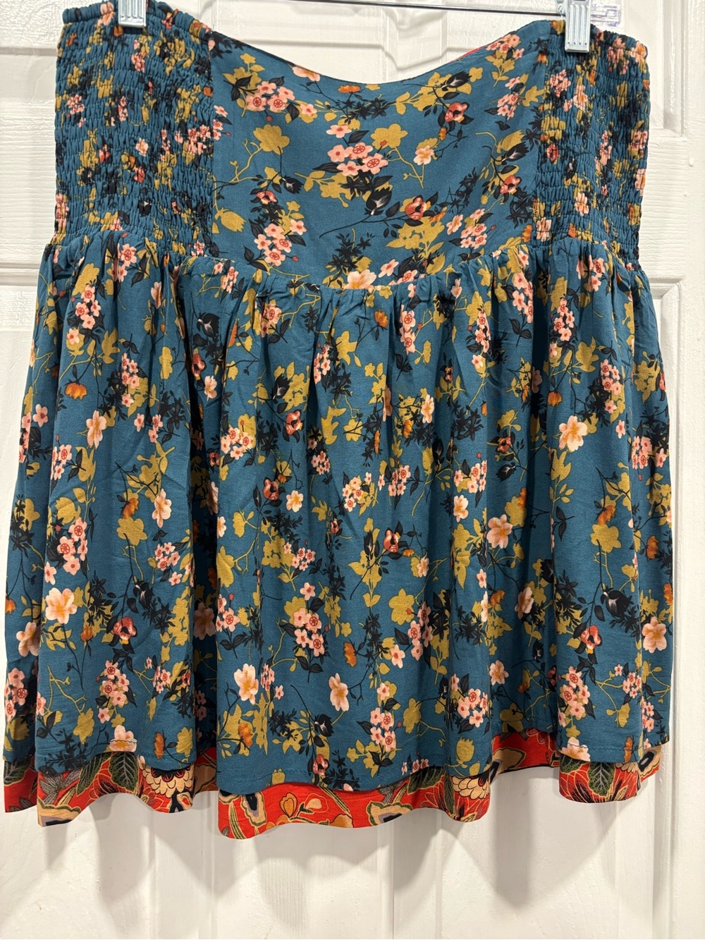 Natural Life tiered, reversible skirt Sunflowers NWOT - Picture 3 of 5